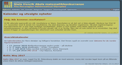 Desktop Screenshot of abelkonkurransen.no