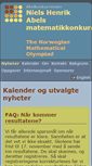 Mobile Screenshot of abelkonkurransen.no